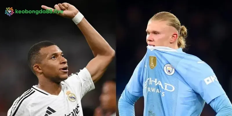 So sánh hiệu suất ghi bàn giữa Haaland và Mbappé